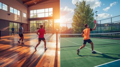 indoor and Outdoor pickleball